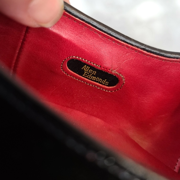 Vintage Allen Edmonds Black Patent Spencer Dress Shoes sz 10 EEE - Picture 4 of 6